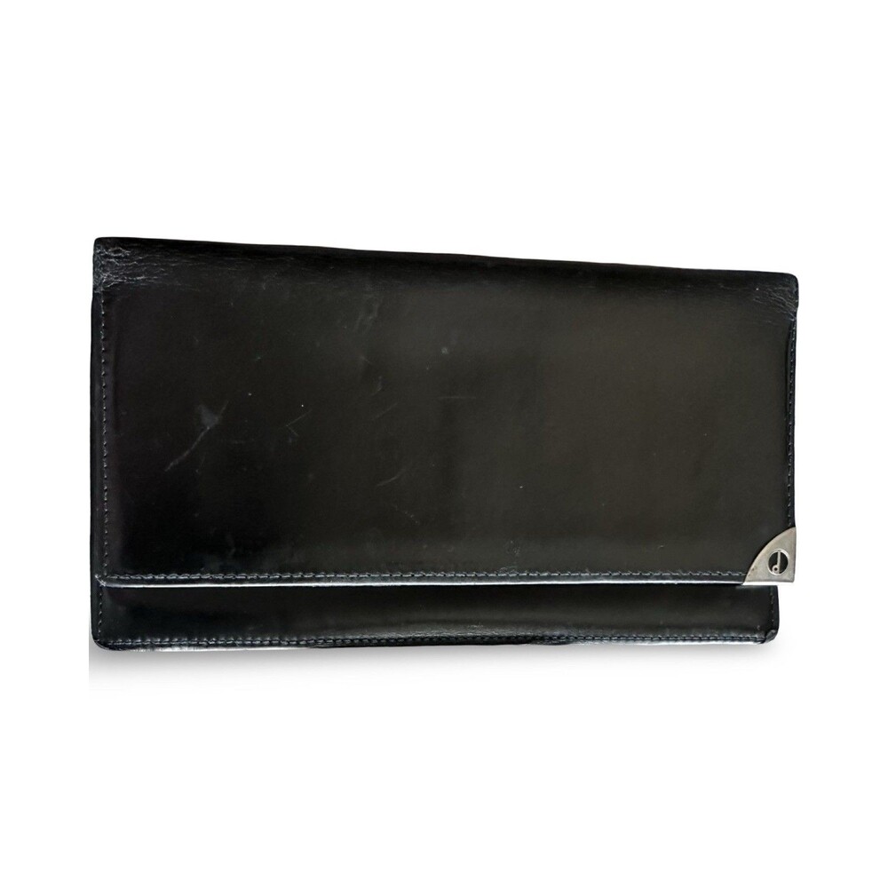 Dunhill Black Leather Long Wallet